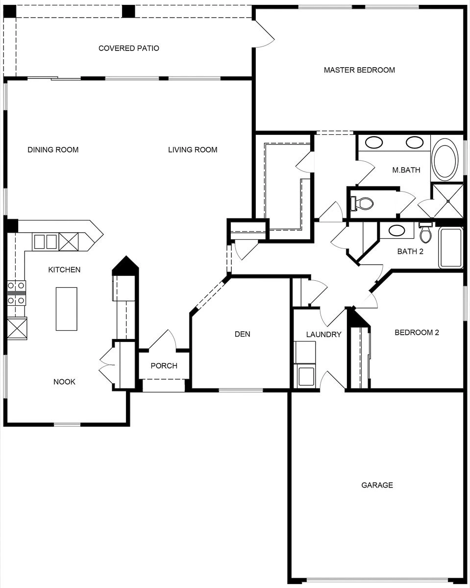 Lincoln model floor plan from the free Sun City Anthem guide